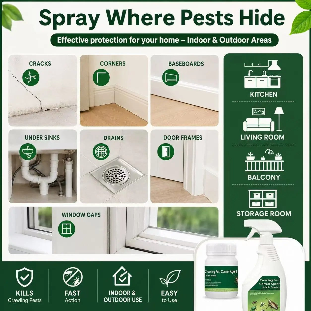 Multi-Purpose Pest Control Kit – For Roaches