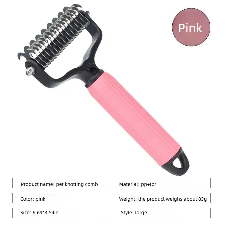 Pet DeMatting Comb – Gently Detangle in One Pull