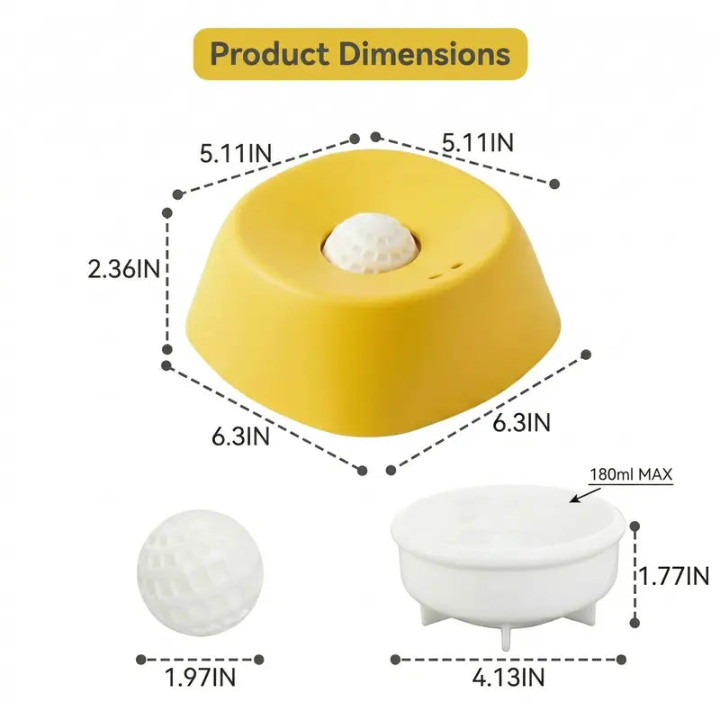 Dog Lick Bowl & Slow Feeder - Interactive Liquid Treat Dispenser, Anti-Spill Lick Tray
