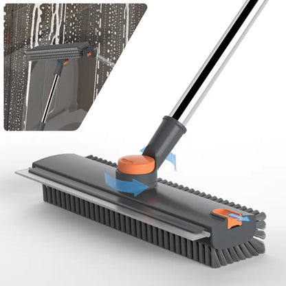 Heavy Duty 3-in-1 Rotatable Long Handle Floor Scrub Brush