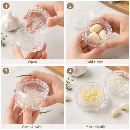 Manual Garlic Twister & Mincer, Compact Garlic Grinder for Garlic