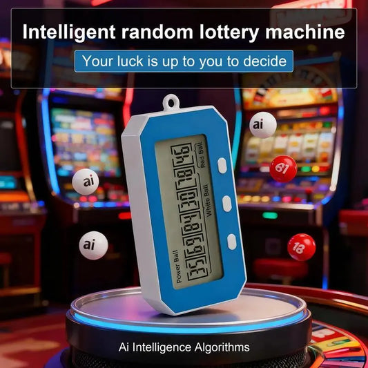 AI Lottery Number Picker Machine – Electric Lottery Ball Machine with Random Number Generator for Mega Millions