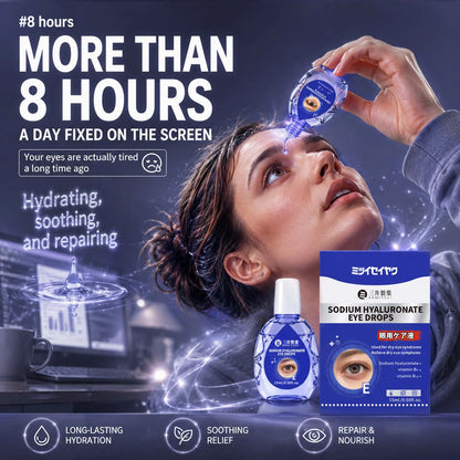Sodium Hyaluronate Eye Drops - Instant Relief for Dry Eyes, Soothing Hydration