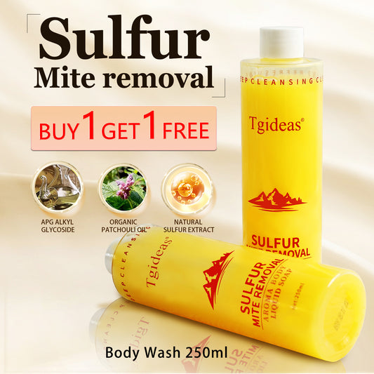 Tgideas Sulfur Soap Body Wash Shampoo - Deep Cleansing for Balancing Skin - Gentle Daily Care for Body and Scalp - 500ml for Men and Women