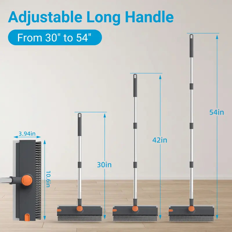 Heavy Duty 3-in-1 Rotatable Long Handle Floor Scrub Brush
