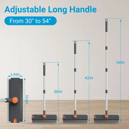 Heavy Duty 3-in-1 Rotatable Long Handle Floor Scrub Brush