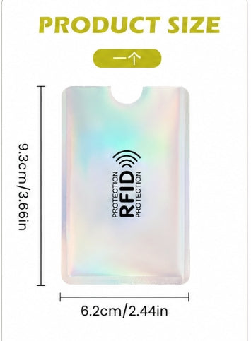 8 Counts RFID Blocking Sleeves Set – Protection for Credit & ID Cards, Slim & Lightweight Design