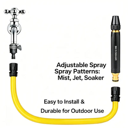 Heavy Duty Adjustable Twist Nozzle Home High Pressure Car Wash Water Gun