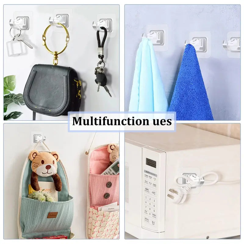 Multi-Use Wall Hook – Stick or Screw