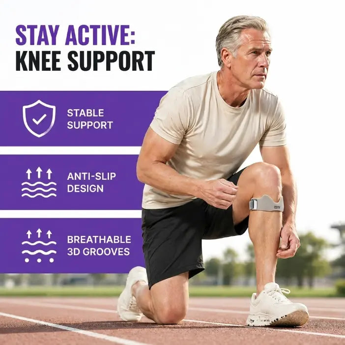 Patellar Strap – Cushion. Support. Move
