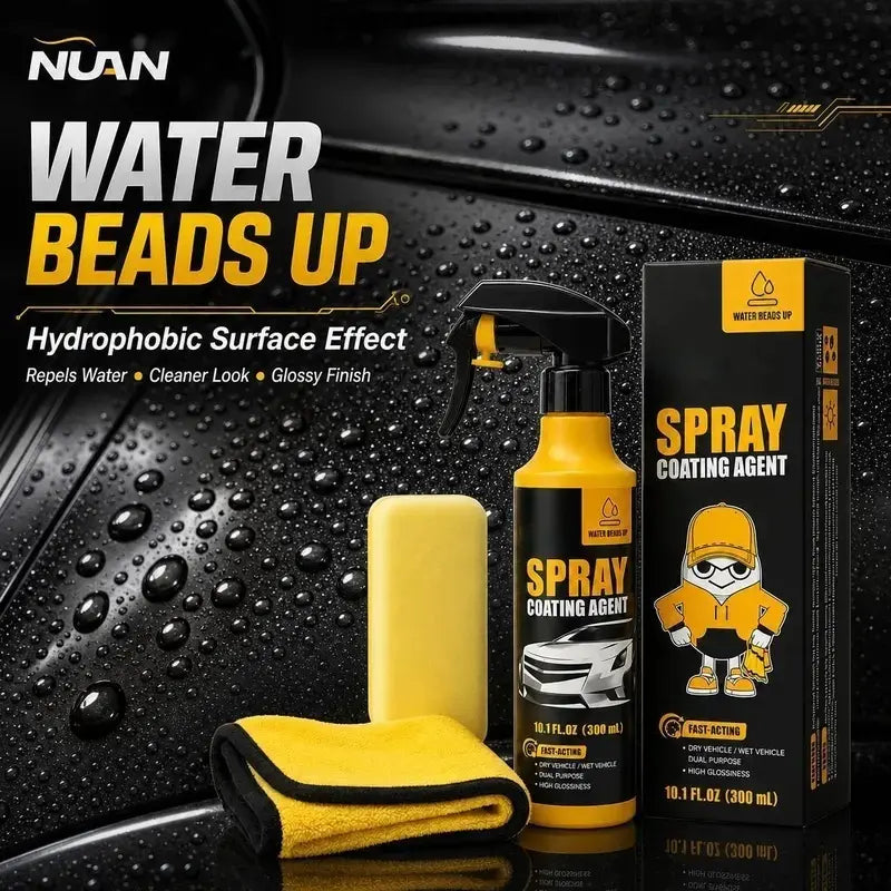 Water Beads Up Spray – Repel Water, Mirror Shine