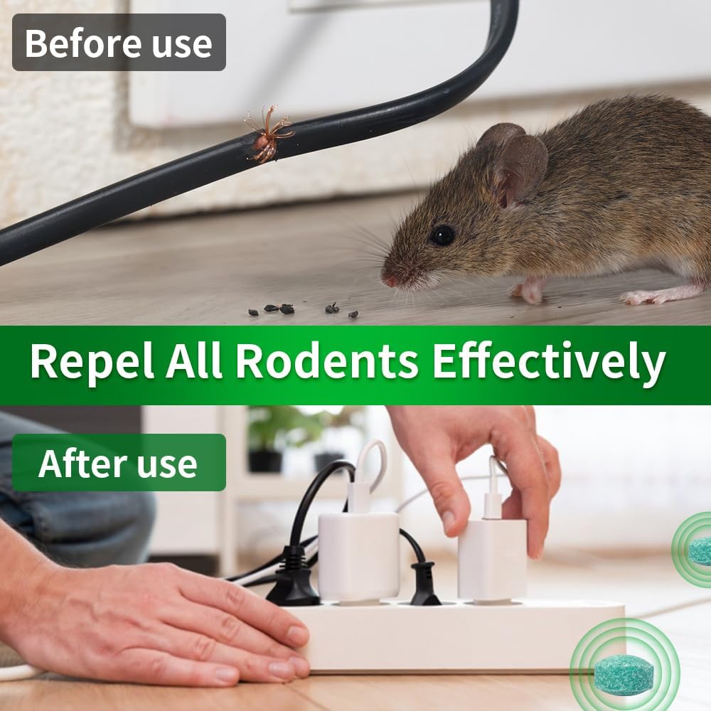 Rodent Repellent – 100% Natural, 30-60 Days Protection