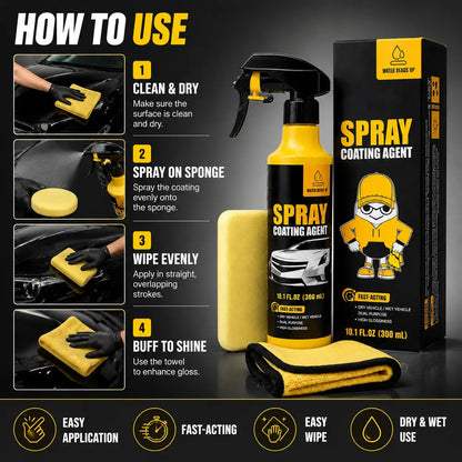 Water Beads Up Spray – Repel Water, Mirror Shine