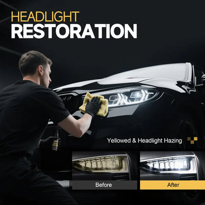 Headlight Restorer – Spray. Wipe. Shine.