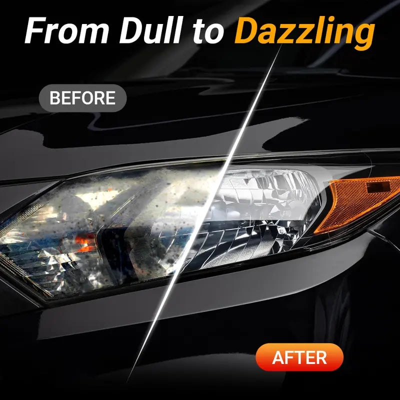 Headlight Restorer – Spray. Wipe. Shine.