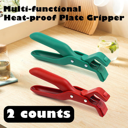 2 Counts Hot Plate Gripper, Multi-Purpose Anti-Scald