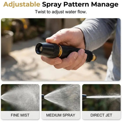 Heavy Duty Adjustable Twist Nozzle Home High Pressure Car Wash Water Gun