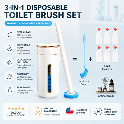 24pc, Disposable Toilet Cleaning Set