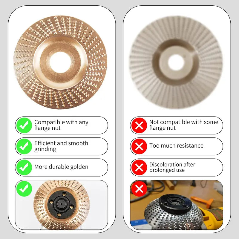 Wood Carving Disc Set for Angle Grinder 3Pcs SummerVibes