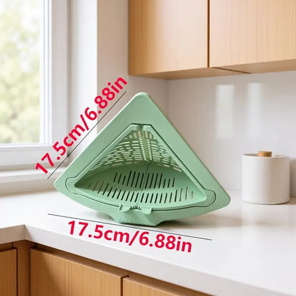 2 Counts Triangular Draining Basket Random Color