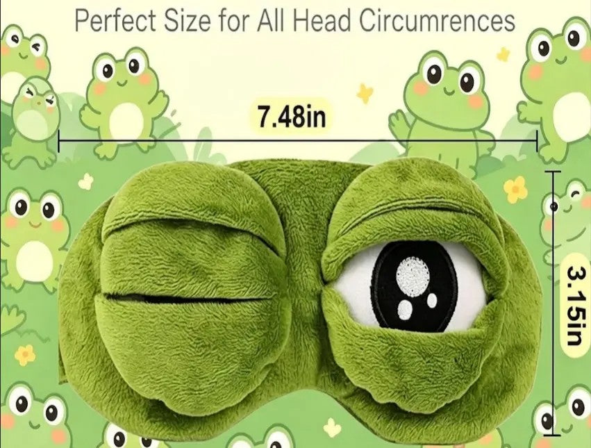 Frog Sleep Mask — A stylish, shimmering sleep mask