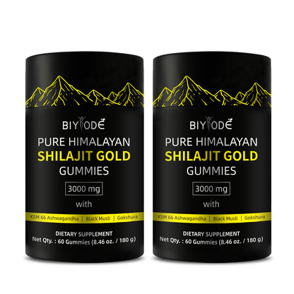 100% Pure Himalayan Shilajit Gummies 60 Gummy