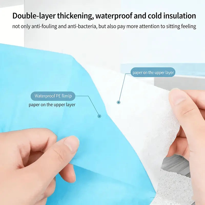 10 Packs Tear-Free Toilet Seat Covers Disposable for Adults and Kids