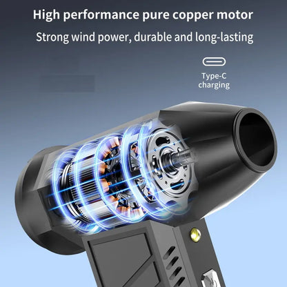 Electric Air Compressor Dust Blower, Portable Air Blaster for Car, Computer