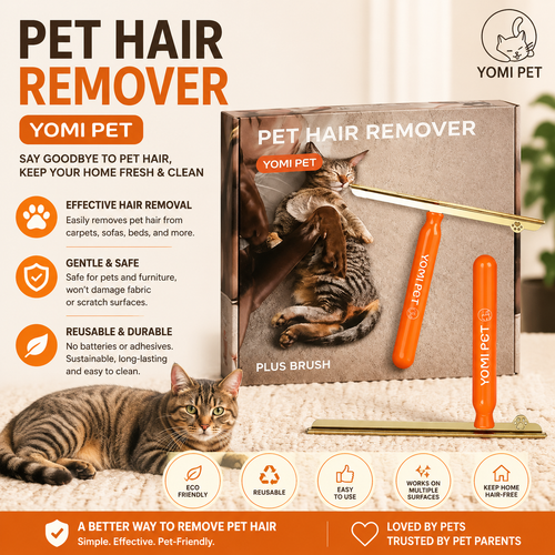 Pet Hair Brush – Deep Clean, Reusable
