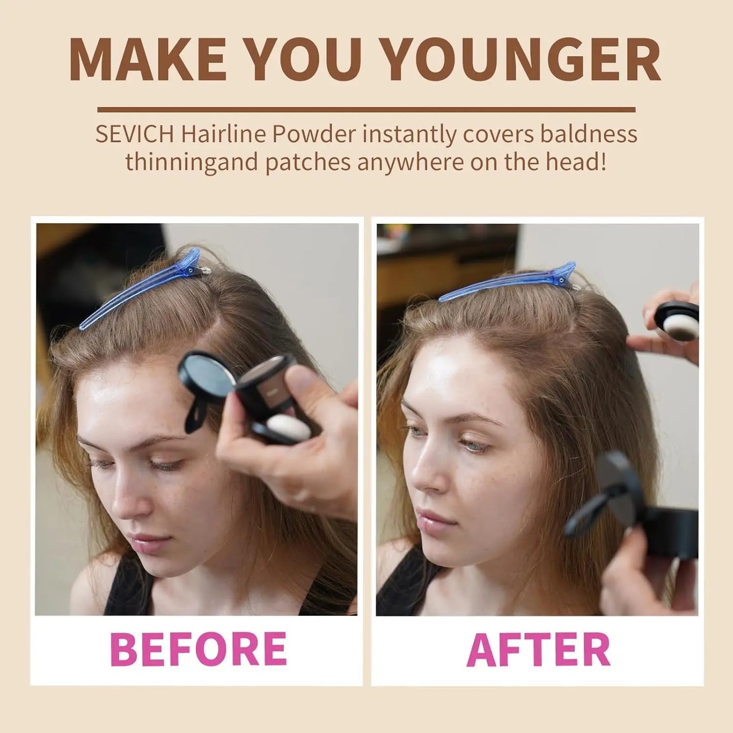 Hairline Powder - Root Touch Up Hair Color for Gray Coverage