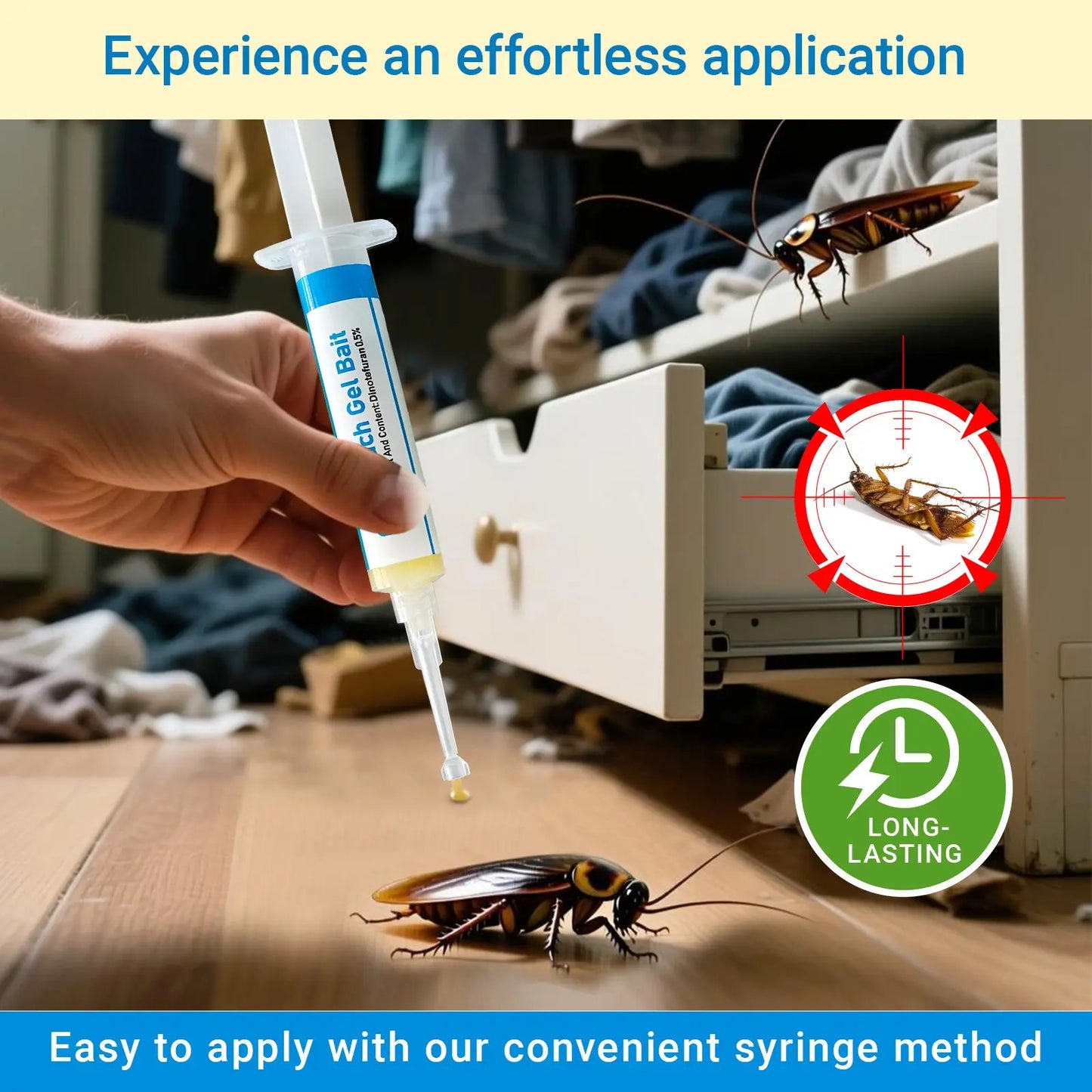 Cockroach Gel Bait Syringes 1-Pack