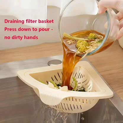 2 Counts Triangular Draining Basket Random Color