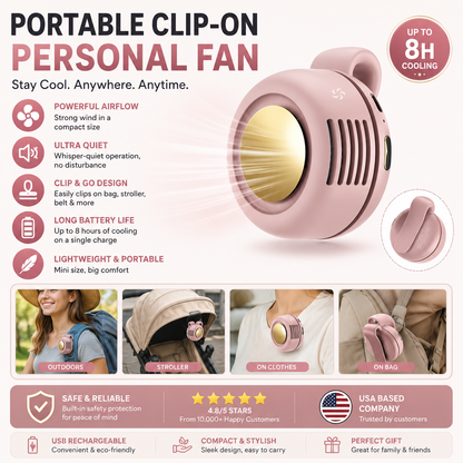 Mini Fan – Silent, Strong, Anywhere Cool