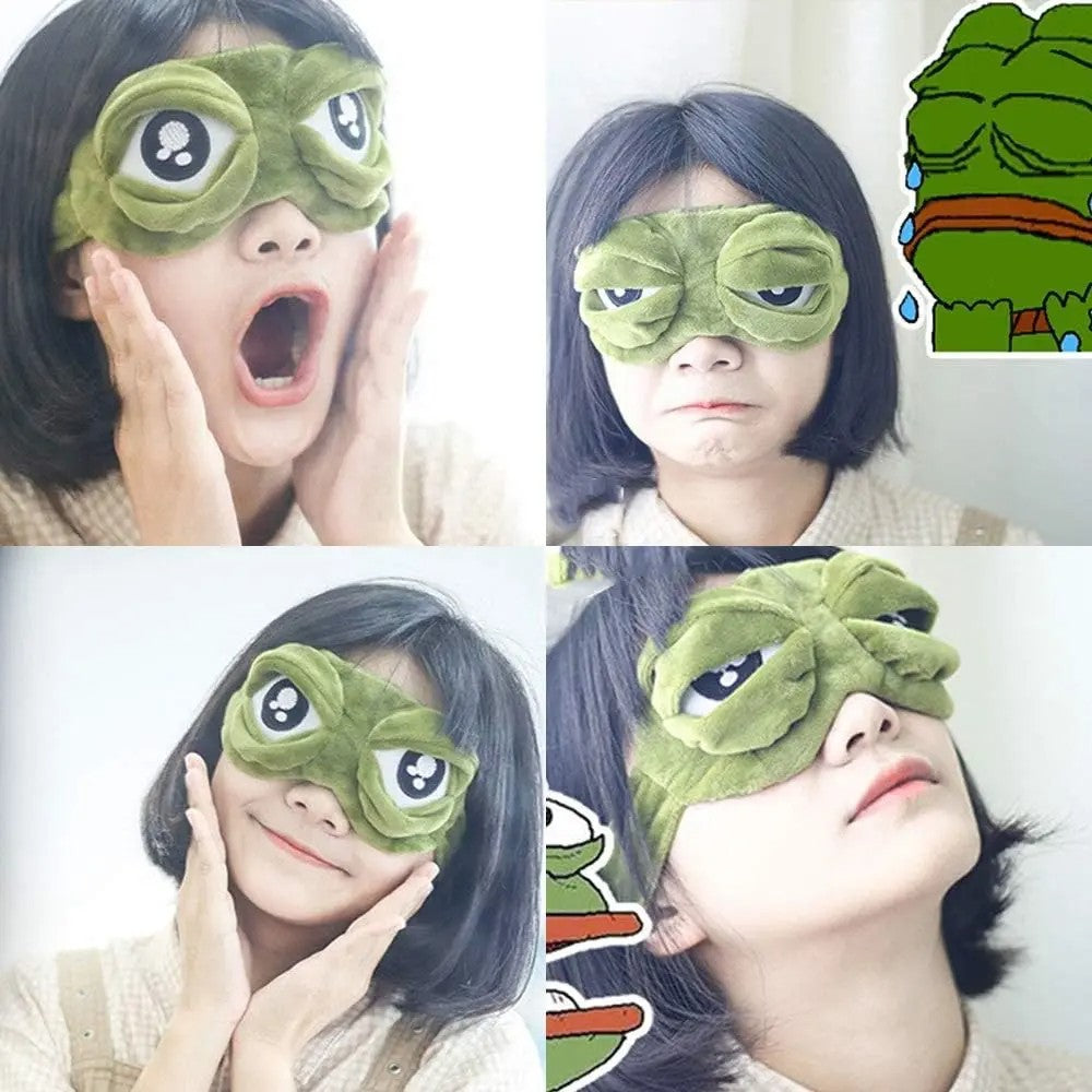 Frog Sleep Mask — A stylish, shimmering sleep mask
