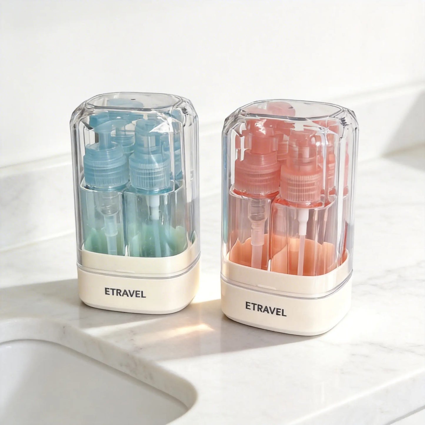 4-in-1 Travel Dispenser Bottle for Toiletries Portable