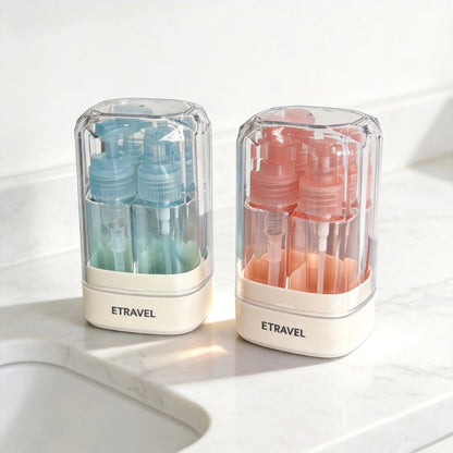 4-in-1 Travel Dispenser Bottle for Toiletries Portable