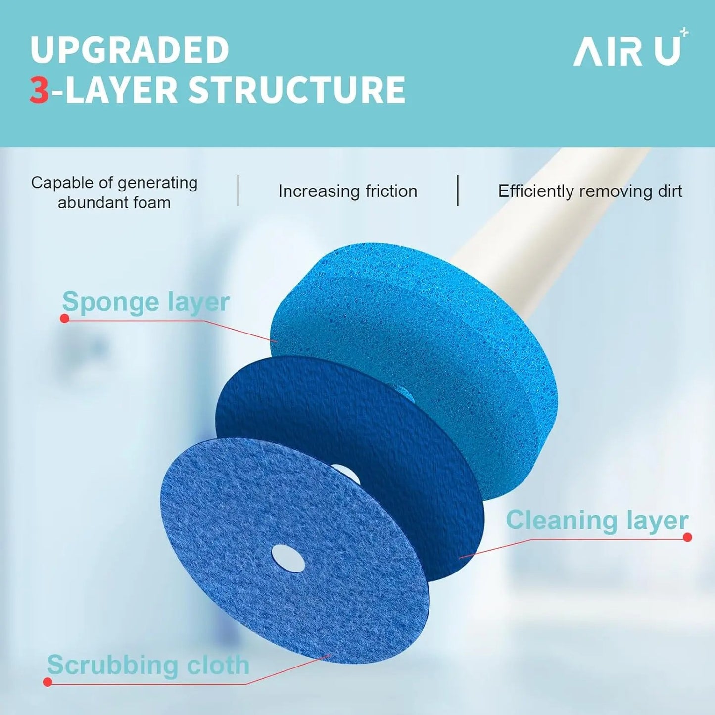24pc, Disposable Toilet Cleaning Set