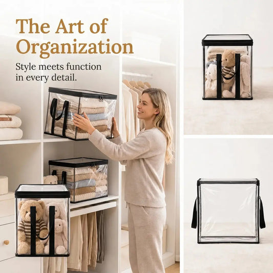 Large Clear Thick Plastic Storage Box