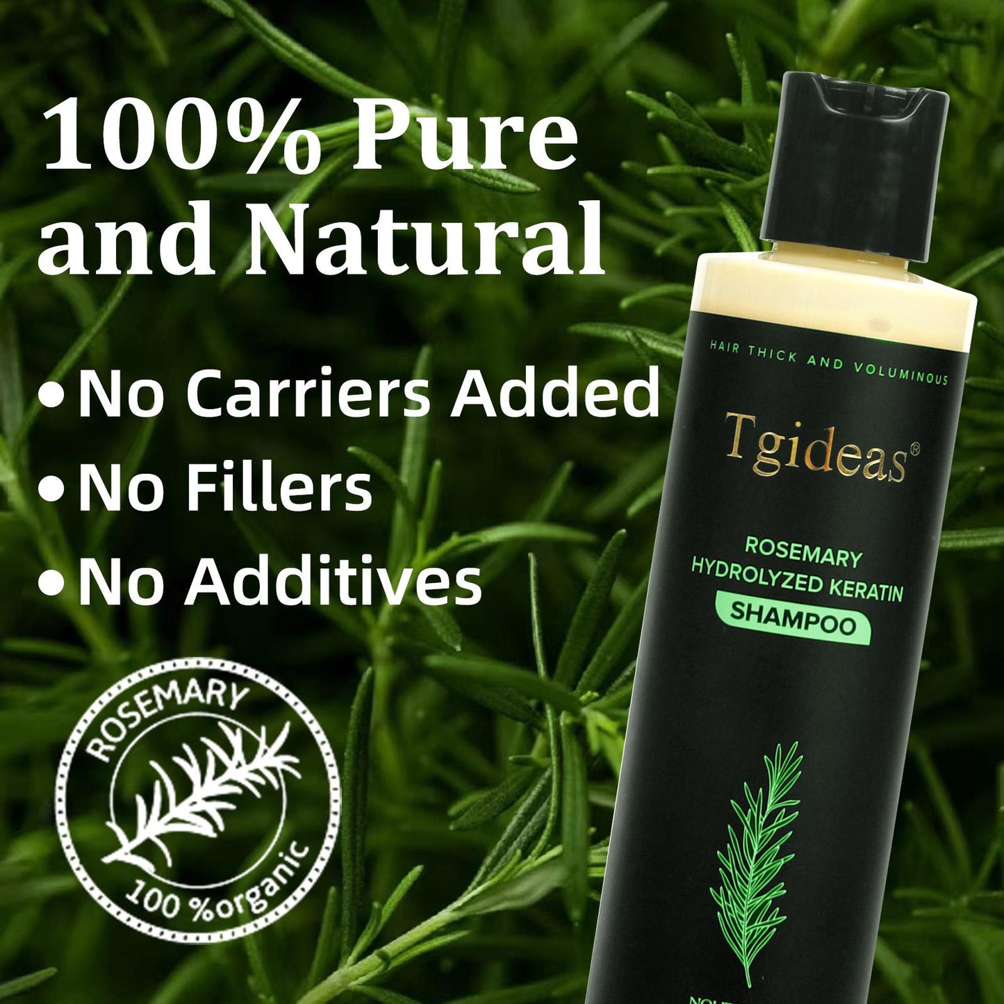Buy 2 Get 1 Free!  Tgideas RosemaryShampoo + Caviar Hair Mask - BoostHair Growth, Control Oil & Dandruff,Soothe Scalp lritation & RestoreShine! Outdoorfun Hydrolyzed Keratin