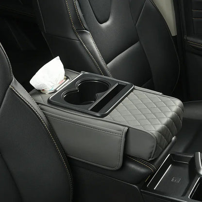 Elite-Car Center Console Armrest Pad, Multifunctional 4 in 1 Pad for Car Armrest Box