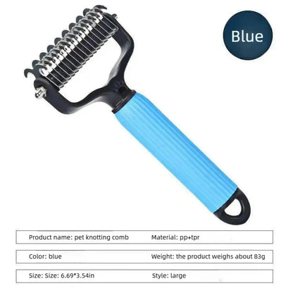 Pet DeMatting Comb – Gently Detangle in One Pull