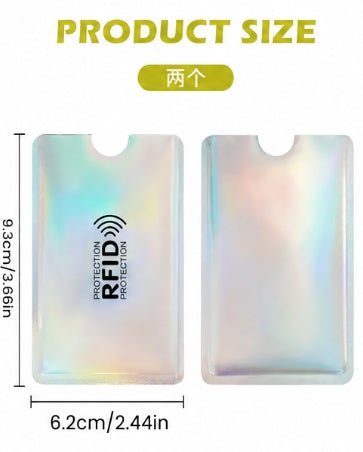 8 Counts RFID Blocking Sleeves Set – Protection for Credit & ID Cards, Slim & Lightweight Design