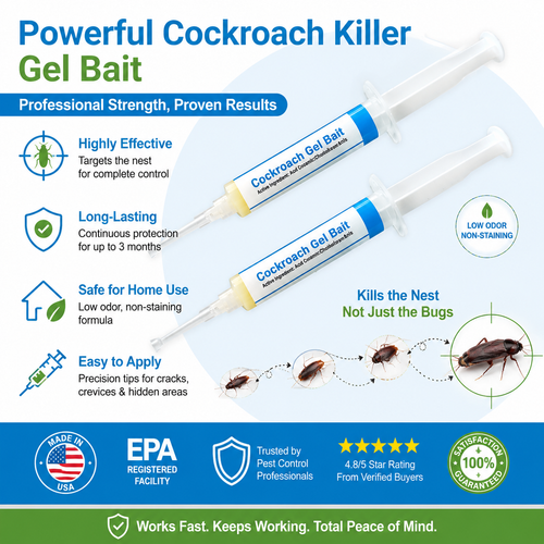 Cockroach Gel Bait Syringes 1-Pack