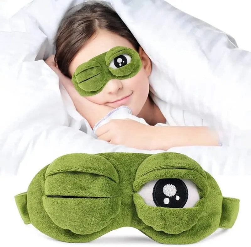 Frog Sleep Mask — A stylish, shimmering sleep mask