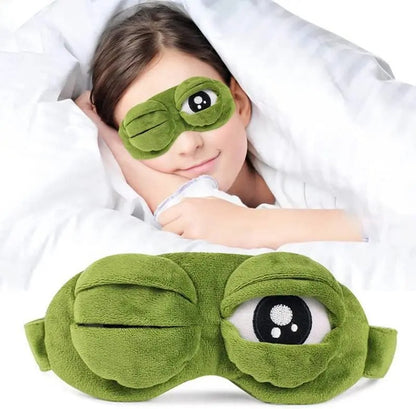 Frog Sleep Mask — A stylish, shimmering sleep mask