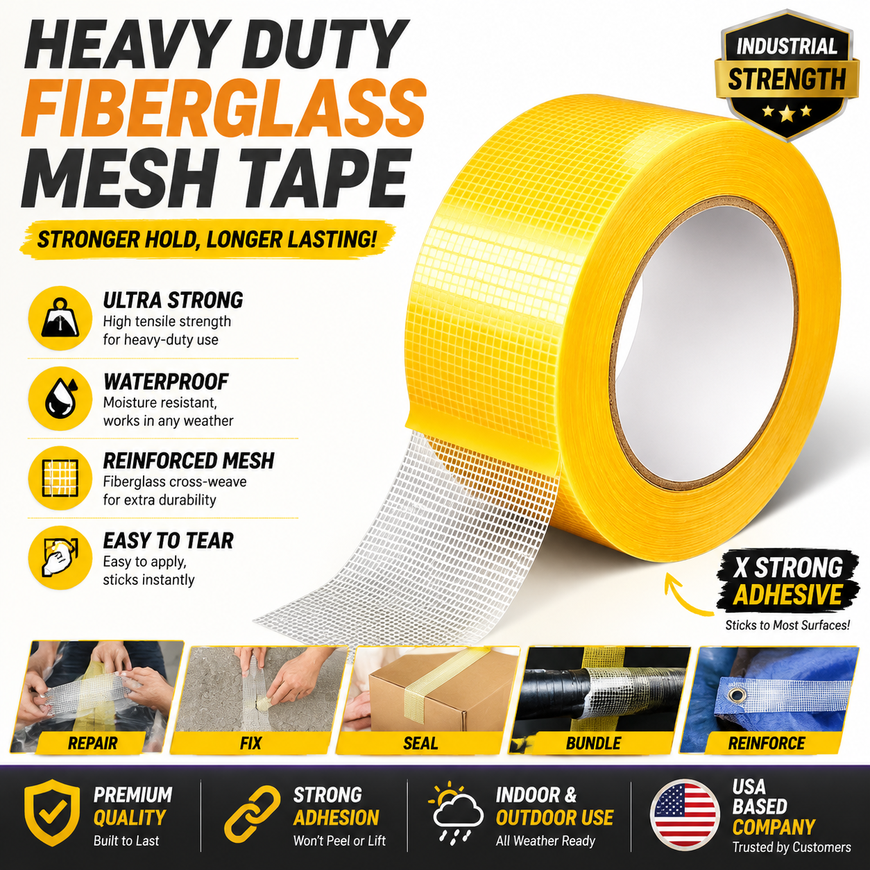 No-Residue Double-Sided Tape
