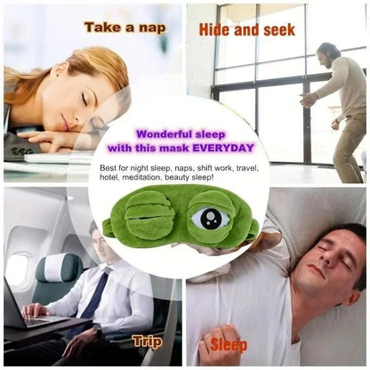 Frog Sleep Mask — A stylish, shimmering sleep mask