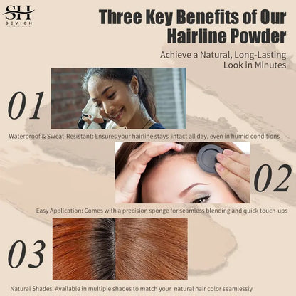 Hairline Powder - Root Touch Up Hair Color for Gray Coverage