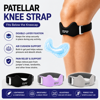 Patellar Strap – Cushion. Support. Move