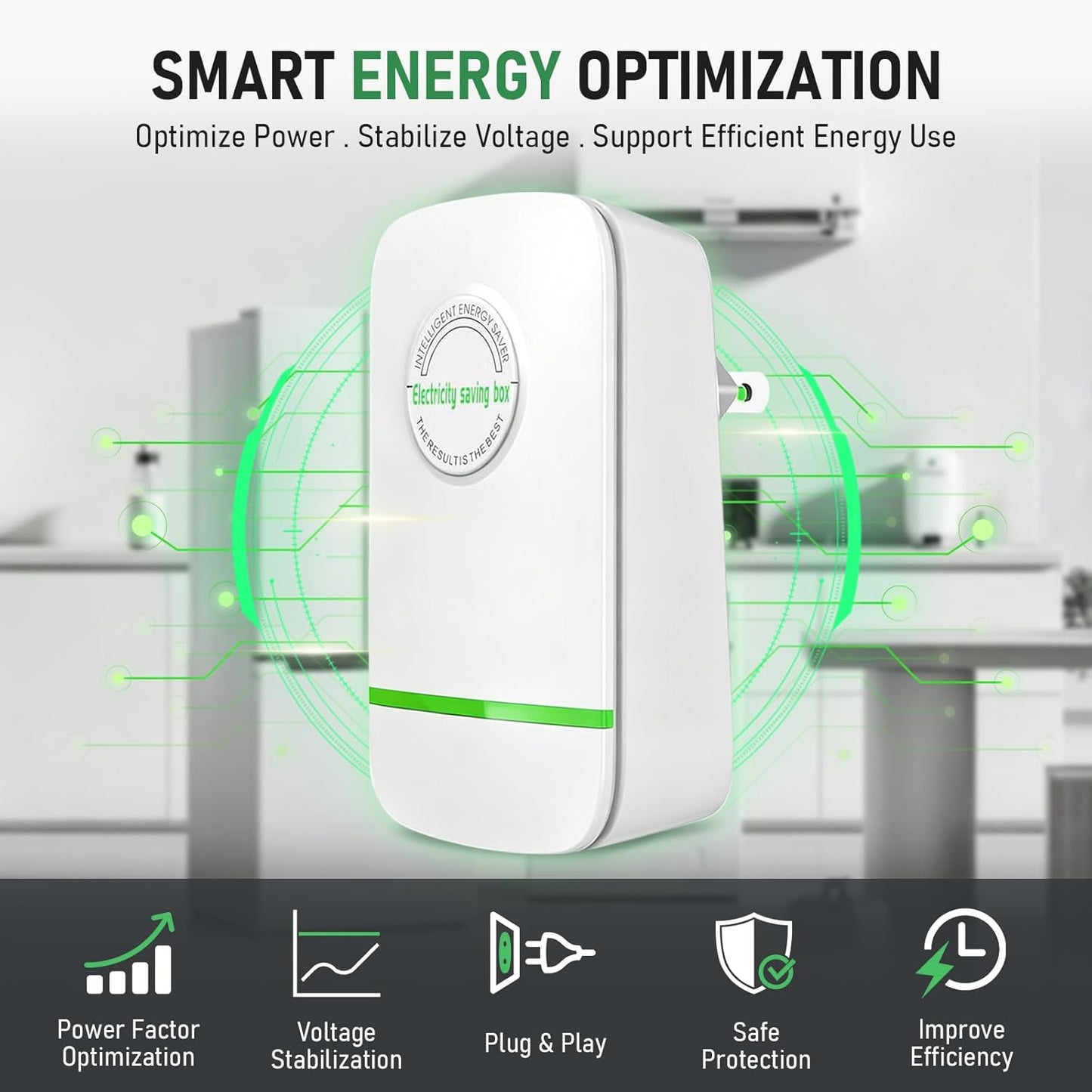 Electricity Saving Box – Plug In, Save Power